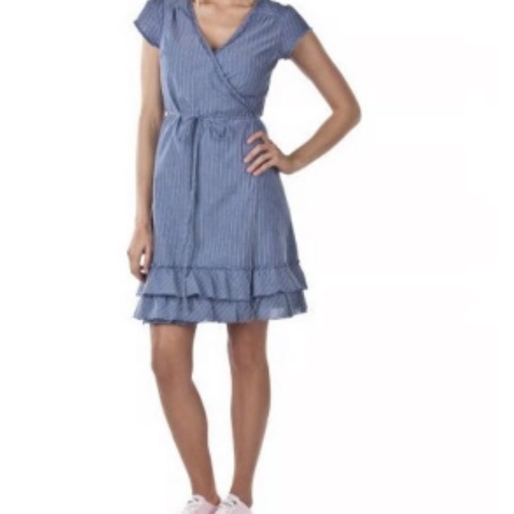Converse Blue Striped Mini Dress - Picture 1 of 5